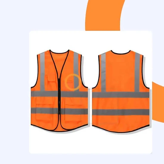 Abbigliamento con gilet di sicurezza per ingegnere LED riflettente con logo personalizzato all'ingrosso di alta qualità