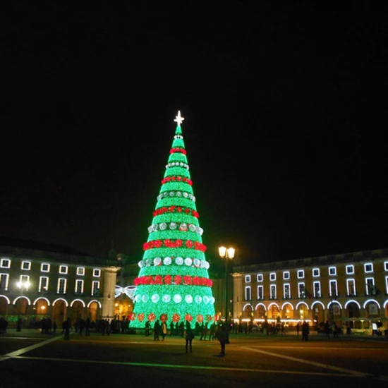 Il grande motivo della sfera artificiale 3D di Natale LED all'aperto illumina l'albero della palla di Natale in vendita