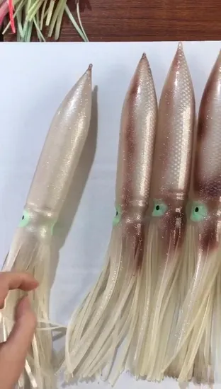 Esche artificiali per calamari, polpi d'acqua salata, esche per traina 12